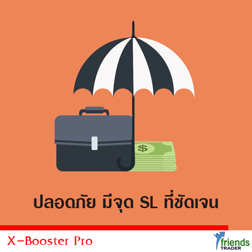 X-Booster Pro EA ปลอดภัย มีจุด SL ให้ปิดการเทรดเมื่อเทรนเปลี่ยน